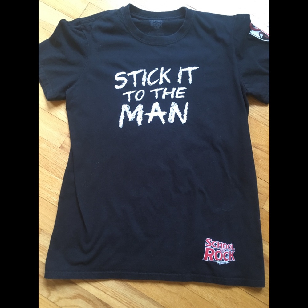 School of Rock tee shirt from the Broadway show
